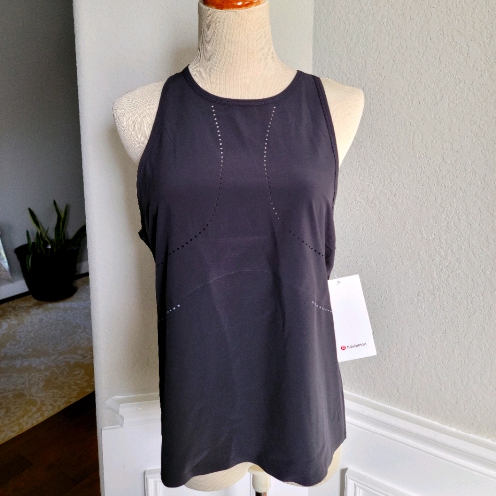 Lululemon Find Your Pace Black Tank Size 8
